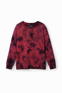 Sweatshirt met tie-dye - RED - 5/6