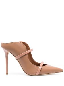 Malone Souliers mules Maureen 100 mm à bout pointu - Tons neutres