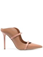 Malone Souliers mules Maureen 100 mm à bout pointu - Tons neutres