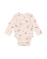 HEMA Newborn meegroei overslagromper kersen ecru (ecru)
