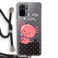 Love You A Lotl: Xiaomi Redmi Note 10 Pro Transparant Hoesje met koord