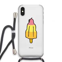 Raketijsje: iPhone XS Transparant Hoesje met koord