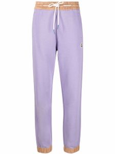 Moncler pantalon de jogging à bords contrastants - Violet