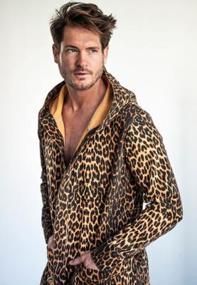 D-Robe badjas met capuchon - panter-xs
