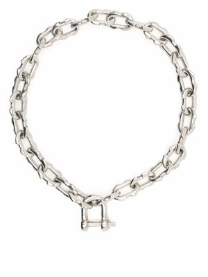 Parts of Four collier ras du cou à breloque - Gris
