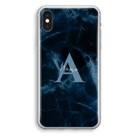 Midnight Marble: iPhone XS Transparant Hoesje
