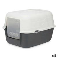 Kattenbak Mascow Grijs Antraciet Plastic 48 x 32 x 38 cm (12 Stuks)