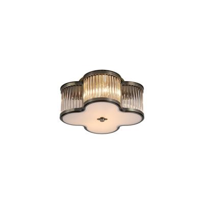 Searchlight PlafondlampLotus antiek messing Ø 32cm - 77210-2AB