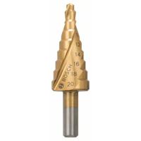 Bosch Accessories 2608597526 HSS Getrapte boor 4 - 20 mm TiN Gezamenlijke lengte 70.5 mm 3 vlakken schacht 1 stuk(s) - thumbnail