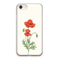 Red poppy: iPhone 8 Transparant Hoesje