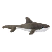 Knuffeldier Witte Haai - zachte pluche stof - premium kwaliteit knuffels - grijs - 46 cm   -