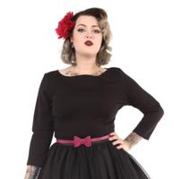 Sabrina Top, Black-S | 19% korting - thumbnail