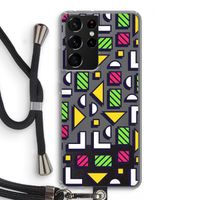 8-bit N°4: Samsung Galaxy S21 Ultra Transparant Hoesje met koord