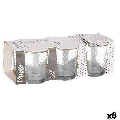 Glazenset Vivalto 79064 Transparant Glas Punten 265 ml (8 Stuks)