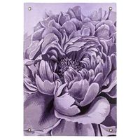 Wandkleed Bloemen - paars - 112x80 cm