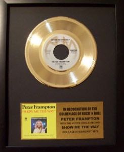 Gouden plaat Single Peter Frampton Show Me The Way