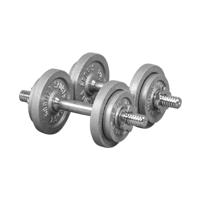Dumbellset 20 kg Gietijzer - 30 mm