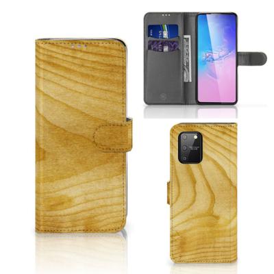 Samsung S10 Lite | Book Style Case | Licht Hout