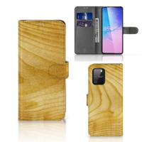Samsung S10 Lite | Book Style Case | Licht Hout