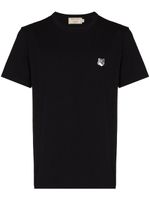 Maison Kitsuné t-shirt à patch logo - Noir