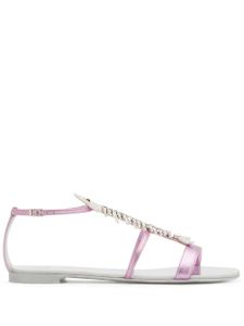 Giuseppe Zanotti sandales Slim à bout ouvert - Rose