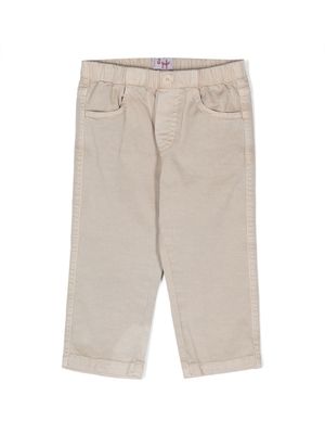 Il Gufo pantalon à taille élastiquée - Tons neutres