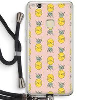 Ananas: Huawei Ascend P10 Lite Transparant Hoesje met koord
