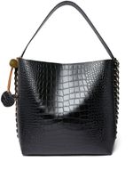 Stella McCartney sac cabas à effet peau de crocodile - Noir