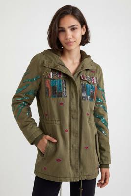 Legerparka met capuchon - GREEN - 38
