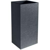 EDA Bloempot square top Graphit - 39,5 x 39,5 x H 80 cm - 31 L - antraciet grijs