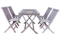 SenS-Line Lewis teak set - 4 stoelen + 1 tafel- - Teak hout- Sens-Line