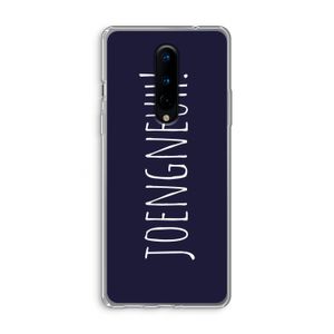 Joengneuh!: OnePlus 8 Transparant Hoesje