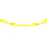 Crepe papier feestslinger - neon geel - 18 meter - Verjaardag of thema versiering