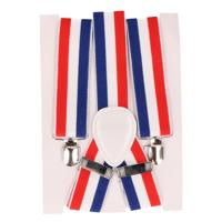 Holland supporters Bretels - rood/wit/blauw - Nederlandse vlag kleuren - volwassenen