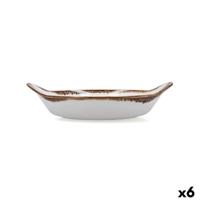 Snackdienblad Bidasoa Orion Hydrozero Wit Ø 19 cm (6 Stuks)