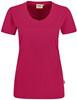 Hakro 181 Women's V-neck shirt MIKRALINAR® - Magenta - XL