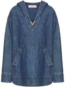 Valentino Garavani caftan VGold en jean - Bleu