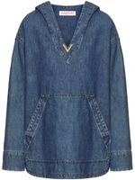 Valentino Garavani caftan VGold en jean - Bleu