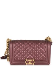 CHANEL Pre-Owned sac porté épaule Boy Chanel médium (2021) - Rouge