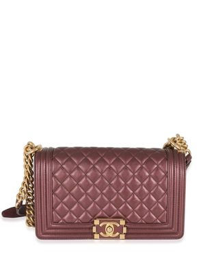 CHANEL Pre-Owned sac porté épaule Boy Chanel médium (2021) - Rouge