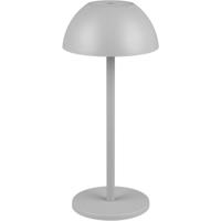 LED Tafellamp - Trion Rado - 1.7W - Warm Wit 3000K - Oplaadbare batterijen - Grijs - Kunststof LED Tafellamp - Trion Rado - 1.7W - Warm Wit 3000K - Oplaadbare batterijen - Grijs - Kunststof
