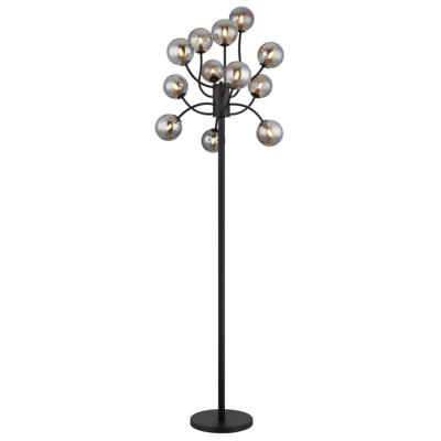 Globo Zwarte vloerlampRiha 12-lichts - 56133-12S
