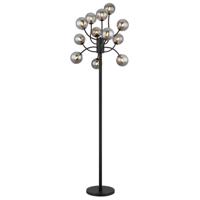 Globo Zwarte vloerlampRiha 12-lichts - 56133-12S