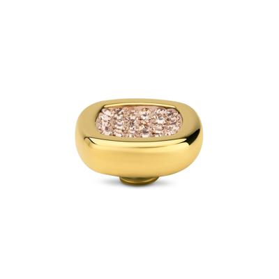 Melano Vivid Shiny Square Steentje Light Colorado Topaz Goud