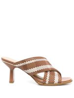 Michael Michael Kors mules à rayures - Marron Michael Michael Kors mules à rayures - Marron