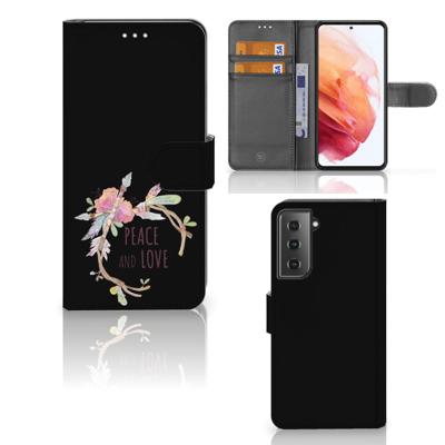 Samsung Galaxy S21 Leuk Hoesje Boho Text Samsung Galaxy S21 Leuk Hoesje Boho Text