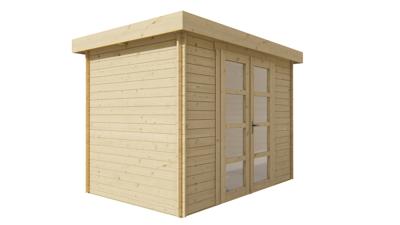 Blokhut - Tuinhuis Minimodern | 28 mm | vuren Red Class Wood geïmpregneerd