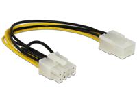 Delock Stroom Aansluitkabel [1x PCIe-stekker 8-polig - 1x PCIe-bus 6-polig] 0.20 m Geel, Zwart - thumbnail
