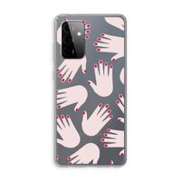 Hands pink: Samsung Galaxy A72 Transparant Hoesje