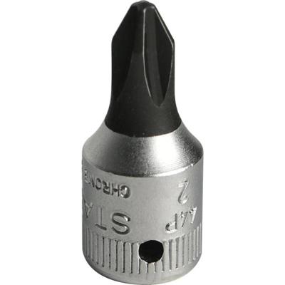 Stahlwille 44 P 2 SCHRAUBENDREHEREINSATZ 1/4 ZOLL 01290002 1/4 (6.3 mm) Schroevendraaierdop PH 2 1/4 (6.3 mm)